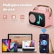 thumbnail image 5 of Bocina Bluetooth JYX, Altavoz Portátil con 2 Micrófonos Inalámbricos, 15 Animaciones, Bocina para Fiestas con Voz Mágica y Divertida, Bocina Inalámbrico para Niñas, D58P-T, 5 of 9