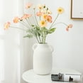 thumbnail image 4 of LuxenHome White Ceramic Jug 10.2-Inch Tall Round Vase, 4 of 8