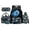 Blue Football, variant on Uorisanigo Ball Print Backpack Set for Boys and Girls Large Capacity Primary School Shoulder Bag with Insulated Lunch Pouch Pencil Case and Water Bottle Bag