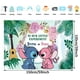 thumbnail image 1 of Lilo et Stitch Toile de Fond - Dessin Animé Fête Toile de Fond Bébé Douche Et Photo Studio Stand Aaccessoires，Décor de Fête d'anniversaire pour Enfants 1,5 x 1,0 m LingWen 1327534363234, 1 of 1