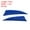 Blue, variant on Uxcell Arrow Vanes Turkey Archery Arrows Feather Fletching Right Wing Fit for Hunting Target Shooting Orange 3 Inch, 25Pcs