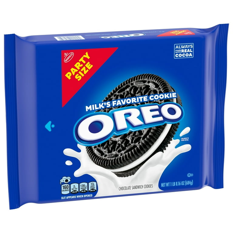 Oreo Chocolate Sandwich Cookies, Party Size, 24.16 oz