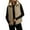 Beige, variant on Sherpa Fleece Lined Jacket Vest for Women Winter Casual Warm Cropped Coat Sleeveless Full Zip Quilted Outerwear (XL, Khaki)