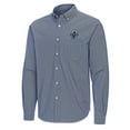 thumbnail image 2 of Men's Antigua Deep Sea Blue Vancouver Whitecaps FC Porter Woven Tri-Blend Long Sleeve Button-Down Shirt, 2 of 3