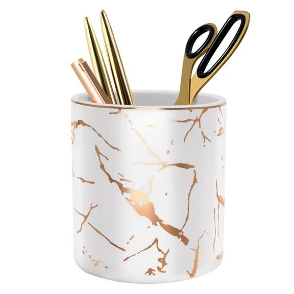 Pen Holder For Desk, Pencil Cup, Pen Pencil Stand Holder For Desk, Waveyu Off...