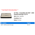 thumbnail image 2 of Air Filter - Compatible with 2007 - 2008 Hyundai Entourage 3.8L V6, 2 of 2