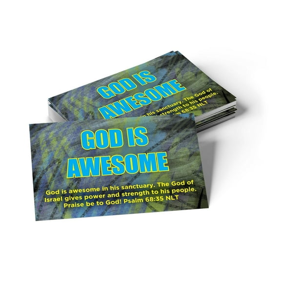 Children's Pass Along Scripture Cards - God is Awesome, Pack of 25