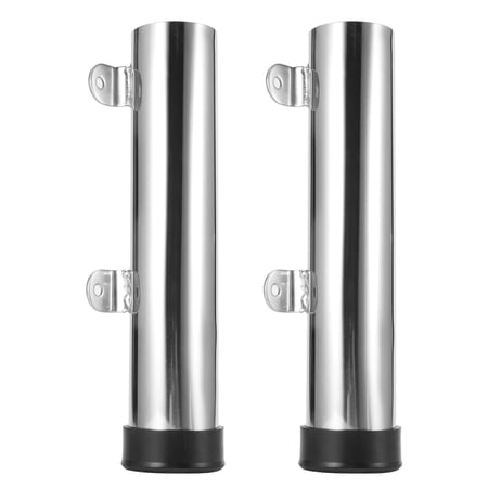 NFTIGB 2pcs Stainless Steel Fishing Rod Holder Side Mount Clamp Hardware for Marine Yacht Boat 10 inches / 25.4 cm[cite: 1]