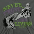 thumbnail image 2 of Beetlejuice Never Trust Unisex Adult Pull-Over Hoodie,Charcoal, Medium, 2 of 6