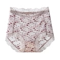 thumbnail image 2 of oelaio Lace Panties for Women Bikini Underwear Hipster Underpants Soft Breathable Briefs Purple XL, 2 of 3