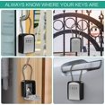 thumbnail image 6 of Key Lock Box, 4-digit Password Combination Lock Box for House Key, Portable Hanging Small Safe Box Waterproof Fireproof, Key Lock Box for Outside, Large-capacity Metal Box with Detachable Hook, 6 of 7