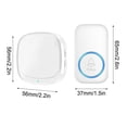 thumbnail image 3 of Clearance!Smart Wireless Doorbell with Remote Control-Home Security Sensor & Intelligent Reception System for Easy Installation, 3 of 7