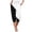 Black, variant on BLCHUNen Womens Capris Pants Drawstring Elatic Waist Loose Casual Summer Vacation Color Blocked Cropped Pants with Pockets
