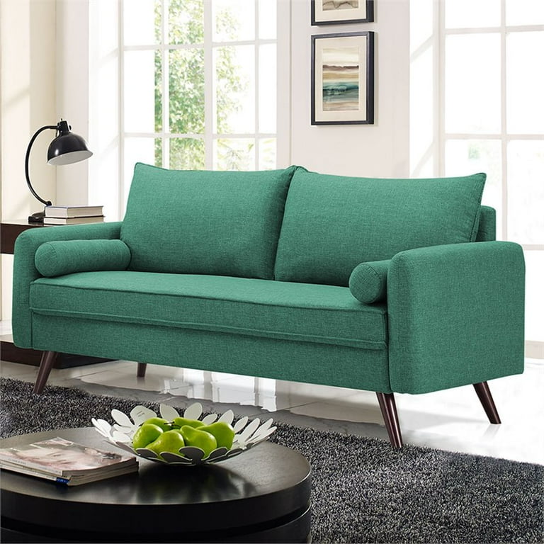 Seafoam Green Sectional Sofa Baci Living Room