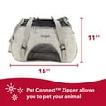 thumbnail image 4 of Coastal Pet Bergan Comfort Carrier - Cat and Dog Carrier - Heather Grey, 16" x 8" x 11", 4 of 7