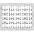 thumbnail image 1 of Guatemalan Tapestry, Geometric Style Ethnic Aztec Figure with Arrow and Tribal Culture Theme, Wall Hanging for Bedroom Living Room Dorm Decor, 60W X 40L Inches, Black Grey White, by Ambesonne, 1 of 2