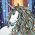 thumbnail image 2 of Vitaletti, Carolee 20x20 White Modern Wood Framed Museum Art Print Titled - Magical Unicorn II, 2 of 4