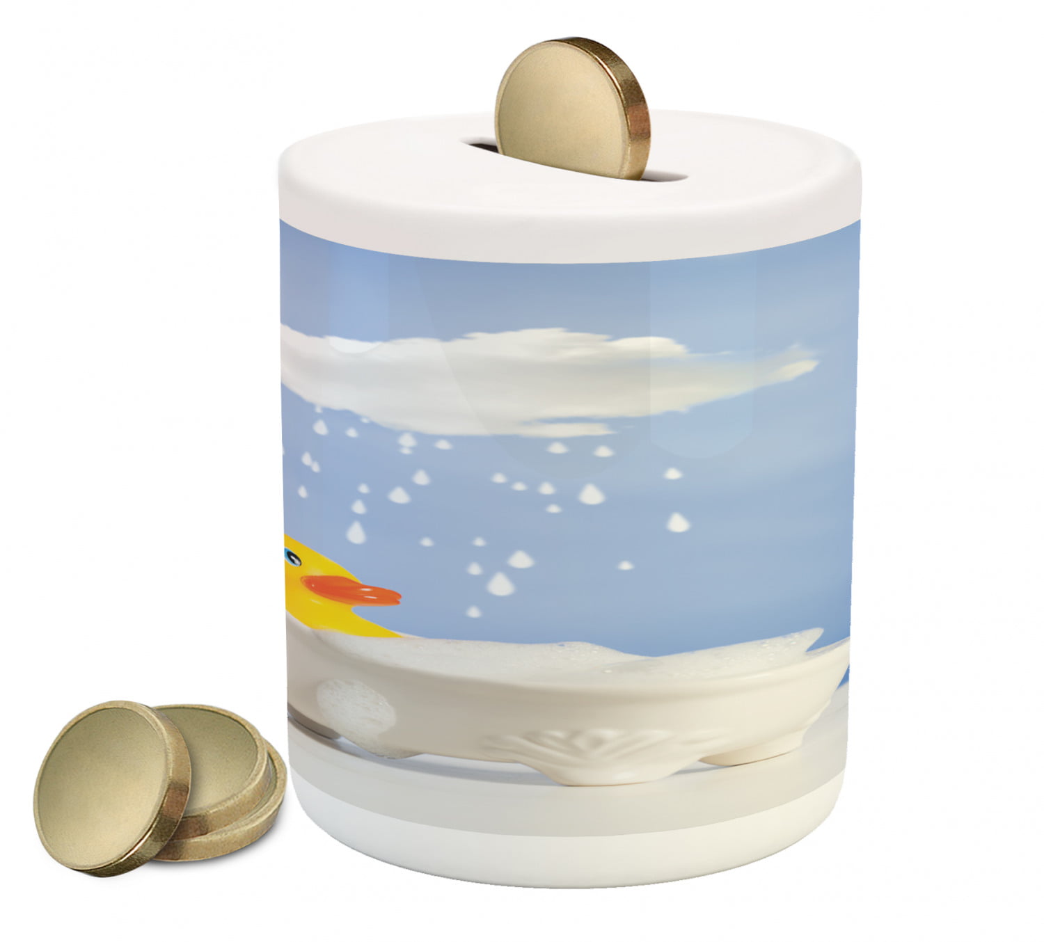 Personalised Ceramic Money Box Duck Design 