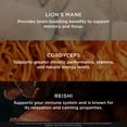 thumbnail image 6 of Genius Mushroom Supplement - Full-Spectrum Lion’s Mane, Cordyceps, Reishi -Daily Brain Nootropic for Energy, Focus, Memory & Overall Wellness - 180 Capsules – Organic for Mental Clarity & Performance, 6 of 8
