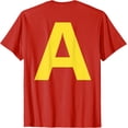 thumbnail image 1 of Letter A Funny Chipmunk Group Matching Halloween (On Back) T-Shirt - Black - L, 1 of 4