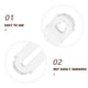 thumbnail image 4 of GOOHOCHY soportes de esquina acrílicos decorativos transparentes para caja, soporte de unión en ángulo recto para cajón de muebles., 4 of 7