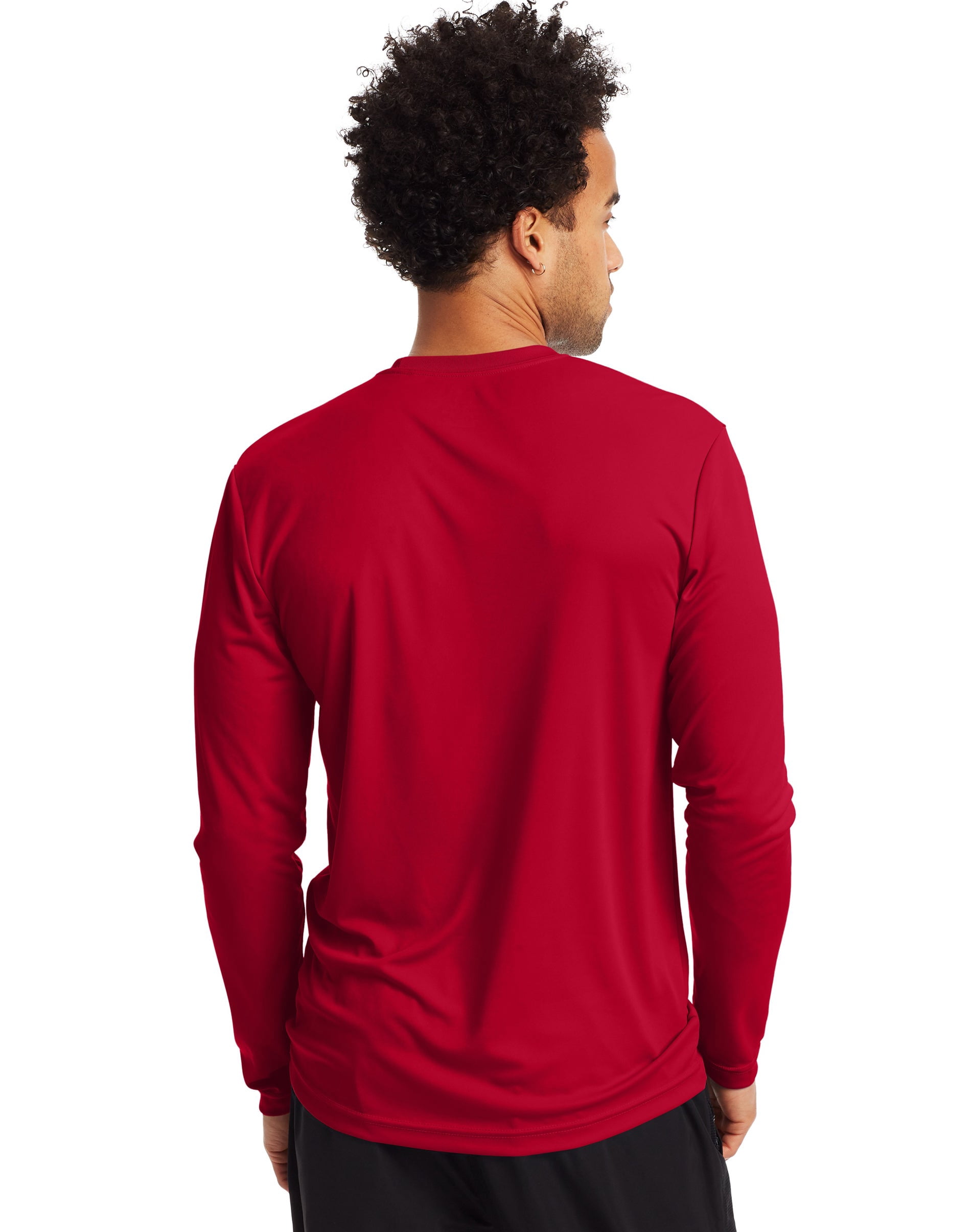 Hanes Men's Cooldri Long Sleeve Performance Tee Value Pack (2-pack)