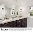 thumbnail image 4 of Alora Lighting WV309002NBCG Revolve 2 Light 13" Tall Bathroom Sconce - Brass, 4 of 7