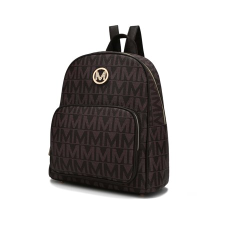 MKF Collection Fanny Women's Backpack, Signature Vegan Leather Daypack Bag Travel Bag by Mia K. -Chocolate