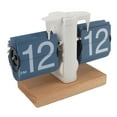 thumbnail image 1 of Horloge Numérique Rabattable, Horloge Rétro Moderne avec Base en Bois, Bouton de Réglage du Temps, Horloge à Engrenages Internes pour Salon Bureau Design Vintage Cadeau, 1 of 7
