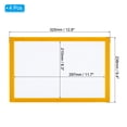 thumbnail image 2 of Unique Bargains A4 Magnetic Sign Holder, 4 Pack Magnetic Display Frame Self-Adhesive Picture Frame for Refrigerator, Yellow, 2 of 7