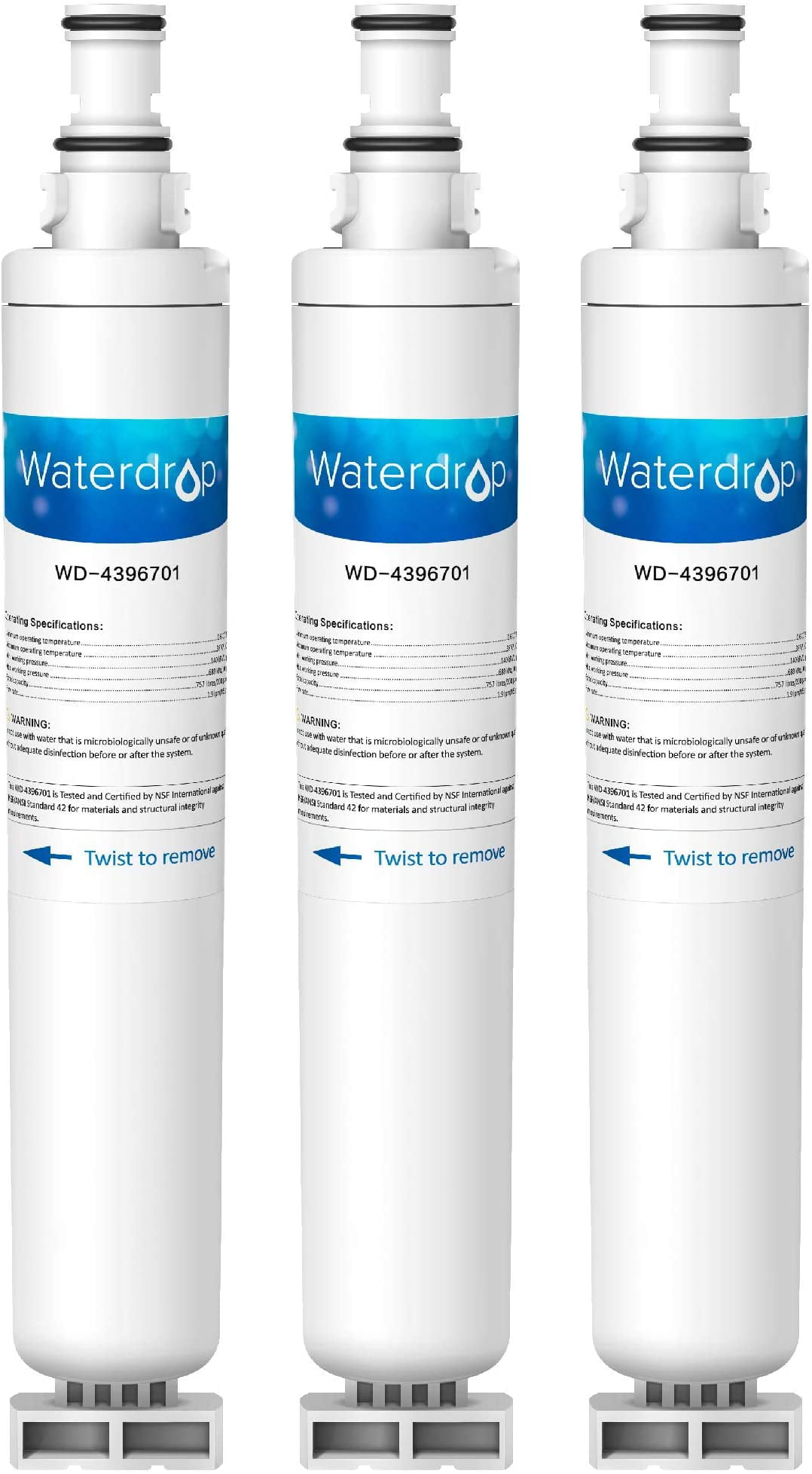 2X Kenmore 46-9915 Whirlpool 4396701 EDR6D1 Compatible Refrigerator Water Filter 