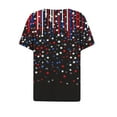thumbnail image 4 of VerPetridure American Flag Shirts for Women 4th of July T Shirt Funny USA Print V-Neck Tees Patriotic Casual Short Sleeve Tops, 4 of 5