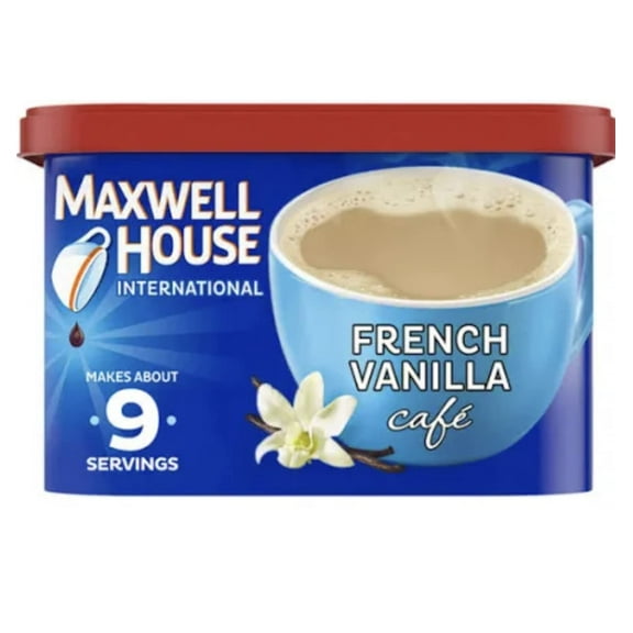 Maxwell House International French Vanilla Beverage Mix, 8.4 Oz Tub, Pack Of 4 Packaing mayvary
