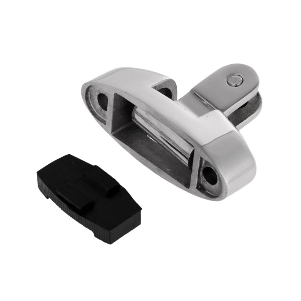 Nishiyuenyi 2pcs Quick Release Pin & Lanyard + Marine Boat Bimini Top Swivel Deck Hinge