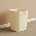 thumbnail image 7 of AuroraX 2.6 Gallon Kitchen Trash Can Stylish Small Yellow Rectangle Garbage Can Minimalist Plastic Garbage Bin for Kitchen Bedroom Bathroom, 7 of 7
