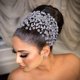 thumbnail image 5 of Diadema nupcial, tocados para novias, accesorios para el cabello con diamantes de imitación para novias (plata), 5 of 5