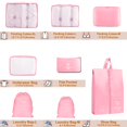thumbnail image 4 of Juego de 8 cubos de embalaje YEEYAA para maleta con organizador de equipaje, 4 of 7