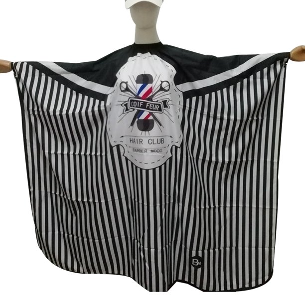 Capa de barbero, capa de corte de pelo de salón impermeable, capa de corte de pelo con escote elástico