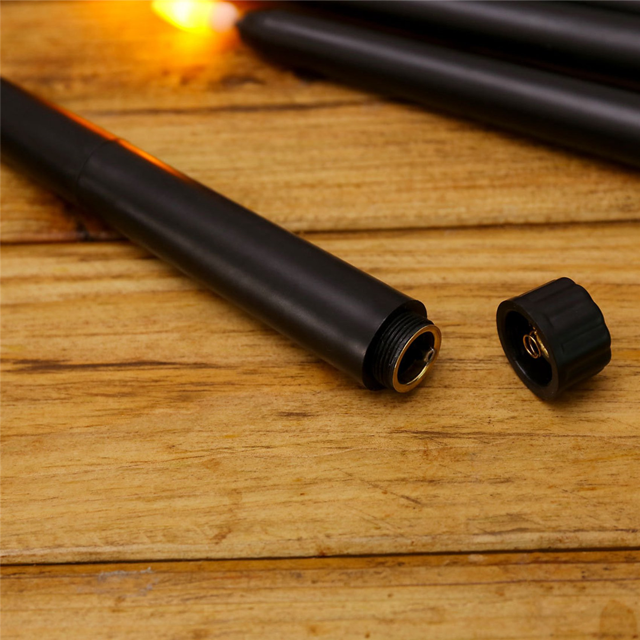 Pack of 18 Black LED Birthday Candles,Yellow Flameless Flickering Battery Operated LED Halloween Candles