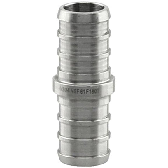 Boshart Plumbeeze PEX Coupling PE-PS-C07 - Durable Stainless Steel - 3/4 In
