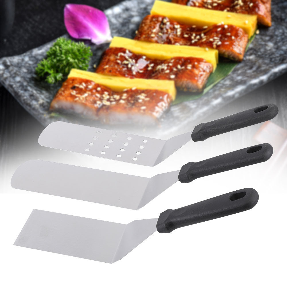 Rdeghly 3Pcs Stainless Steel Kitchen Baking Spatula Shovel Pancake