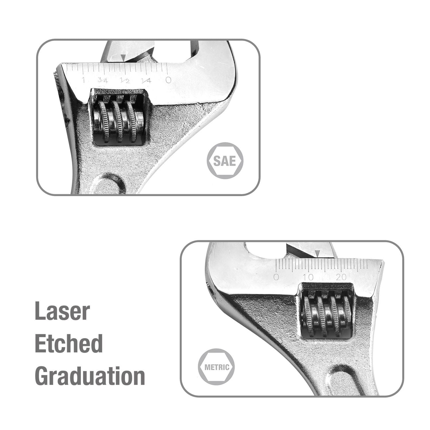 WorkPro 8 po Clé ajustable Max. 1"/26mm les mâchoires