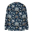 thumbnail image 4 of LOVZFMLL Cardigan pour Femmes Décontracté Imprimé de Noël Cardigan Tricoté Veste à Boutons, 4 of 5