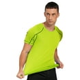 IEFIEL Mens Rash Guard Swim Shirt Short Sleeve UV Protection Shirt