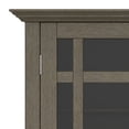 thumbnail image 4 of Simpli Home Bedford 39 inch Wide Solid Wood Transitional Medium Storage Cabinet in Farmhouse Grey, 4 of 12