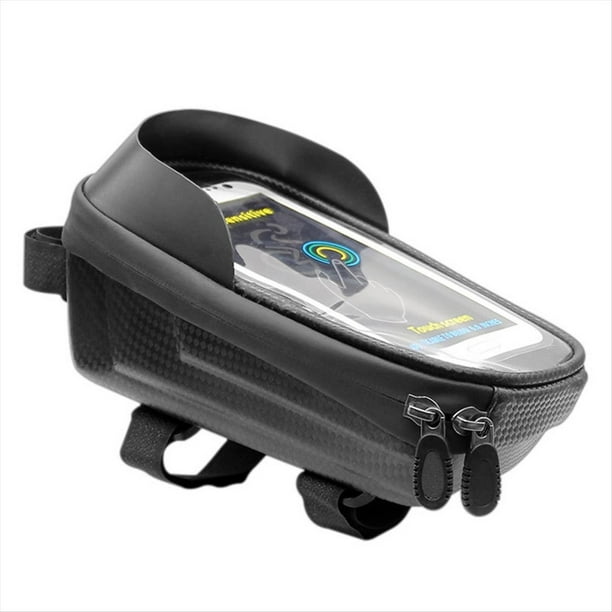 Bolsa Impermeable para Bicicleta con Visera Táctil y Frontal para Tubo Superior, Ideal para Bicicletas de Montaña y Carretera, Accesorios de Ciclismo.