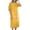 Yellow, variant on Hurxie Women's Summer Short Sleeve Button Down Shirt Dress A-Line Flared Maxi Long Beach Casual Dress Purple,M