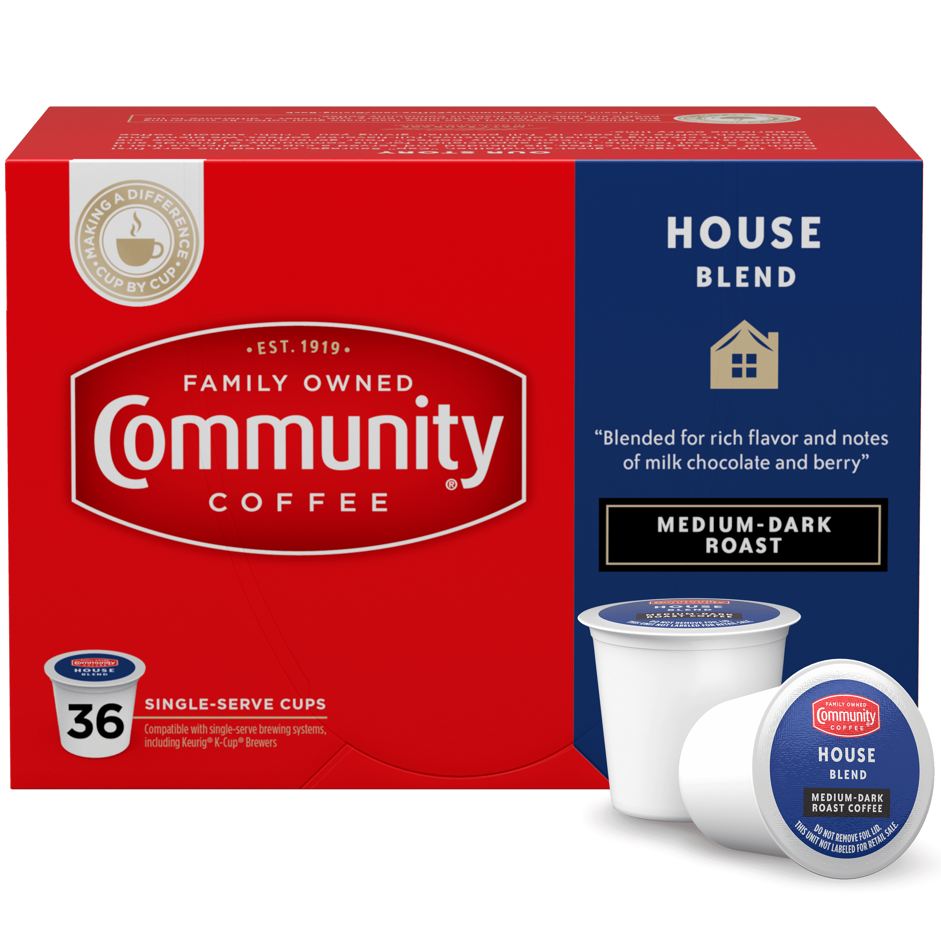 Community® Coffee House Blend MediumDark Roast Coffee SingleServe