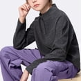 thumbnail image 4 of Boys Girls Half Zip Pullover Sweatshirt Athletic Sport Henley Shirt Lightweight Long Raglan Sleeve Top Running Gym Activewear, 4 of 4