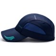 thumbnail image 3 of YAOBAMM Extended Brim Hat Summer Geometric Letter Print Extended Brim Adjustable Baseball Hat Men Women Sports Running Sunscreen Visor Mesh Patchwork Hat, 3 of 6
